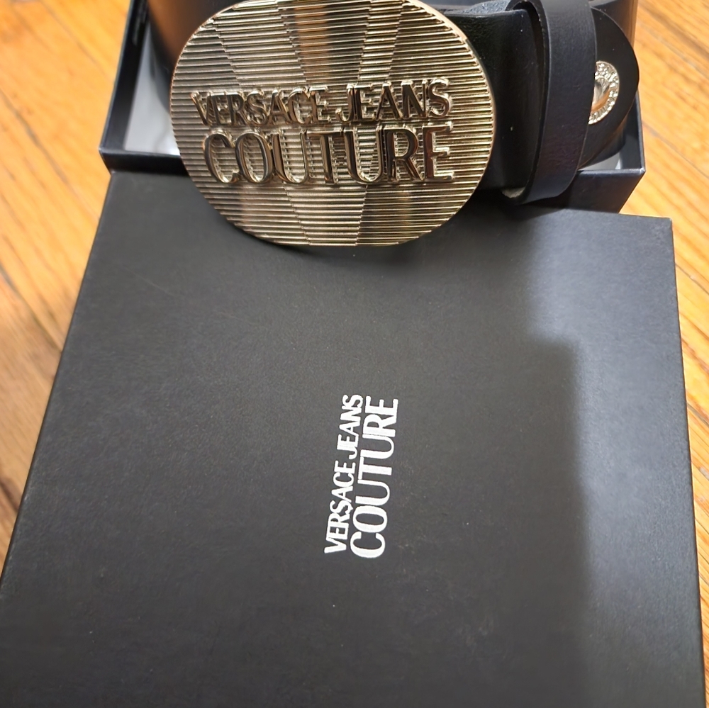 Versace leather belt